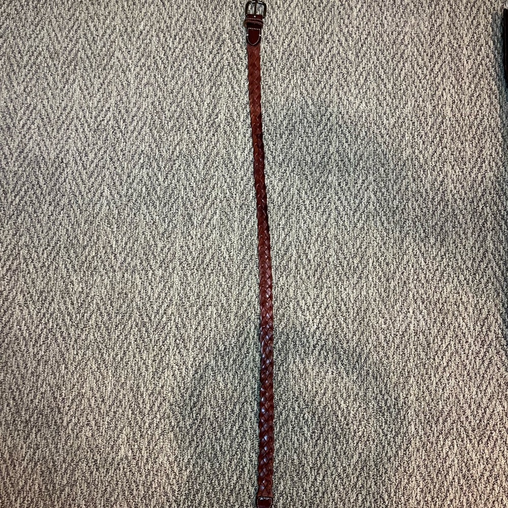 Lands End kids Medium woven leather belt